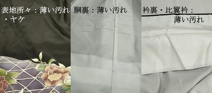 平和屋着物■豪華黒留袖　駒刺繍　枝花文　牡丹　金彩　正絹　逸品　DABJ0401qa