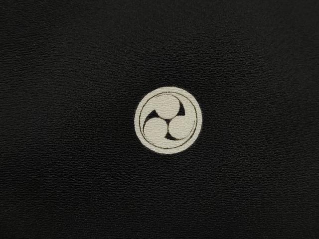 平和屋着物■豪華黒留袖　作家物　風景花文　暈し染め　金彩　正絹　逸品　DABJ0403qa