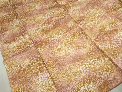 平和屋着物■上質な小紋　草花文　暈し染め　正絹　逸品　DABJ0406qa