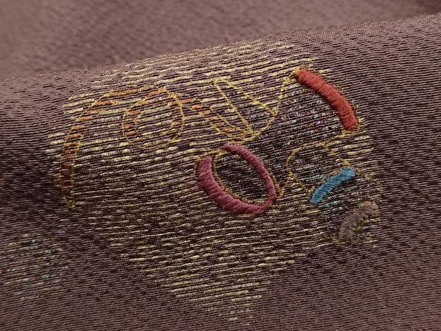 平和屋着物■訪問着　刺繍　器物文　金銀彩　正絹　逸品　DABJ0407qa