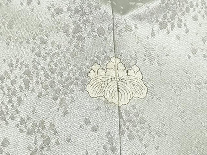 平和屋着物■訪問着　絞り　刺繍　流水草花文　金糸　正絹　逸品　DABJ0409qa