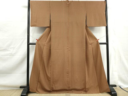 平和屋着物■上質な小紋　間道　正絹　逸品　DABJ0413qa
