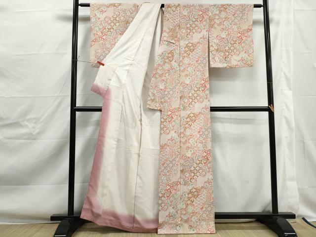 平和屋着物■上質な小紋　辻が花　正絹　逸品　DABJ0414qa