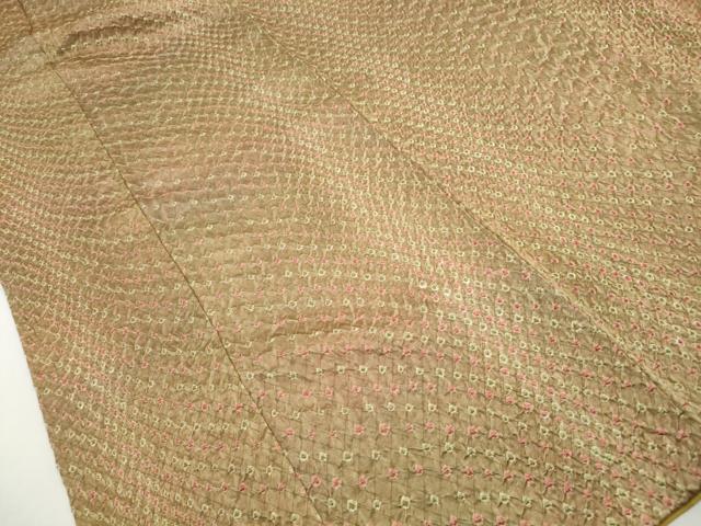 平和屋着物■上質な小紋　総絞り　霞文　暈し染め　正絹　逸品　DABJ0416qa