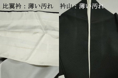 平和屋着物■豪華黒留袖　作家物　駒刺繍　飛鶴御所車花松文　暈し染め　金彩　正絹　逸品　DABJ0421qa