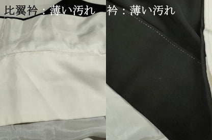平和屋着物■豪華黒留袖　友禅　作家物　風景枝松文　正絹　逸品　DABJ0422qa