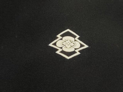 平和屋着物■豪華黒留袖　風景樹林文　暈し染め　金彩　正絹　逸品　DABJ0425qa