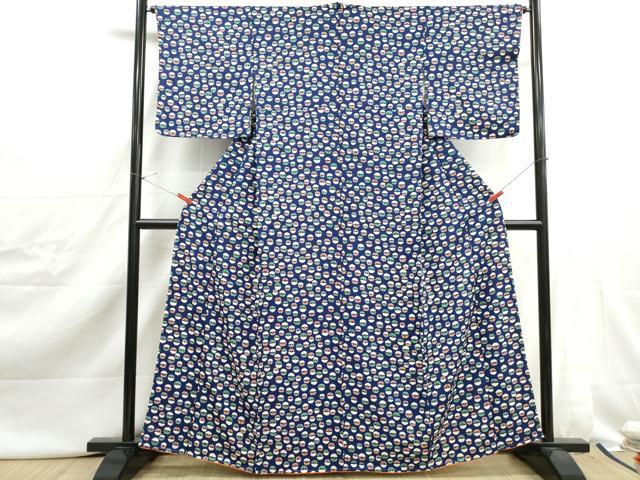 平和屋着物■上質な小紋　花尽くし　正絹　逸品　DABJ0440qa