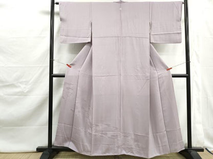 平和屋着物■豪華色留袖　几帳風景地紋　牡丹鼠色　正絹　逸品　DABJ0459qa