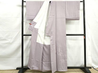 平和屋着物■豪華色留袖　几帳風景地紋　牡丹鼠色　正絹　逸品　DABJ0459qa