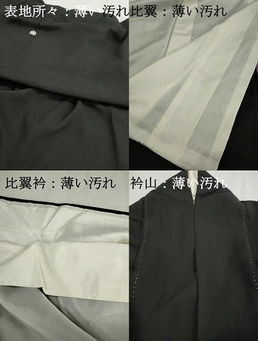 平和屋着物■豪華黒留袖　絵巻風景文　鴛鴦　金彩　正絹　逸品　DABJ0462qa