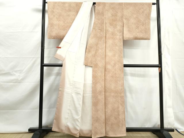 平和屋着物■上質な小紋　霞文　暈し染め　正絹　逸品　DABJ0466qa