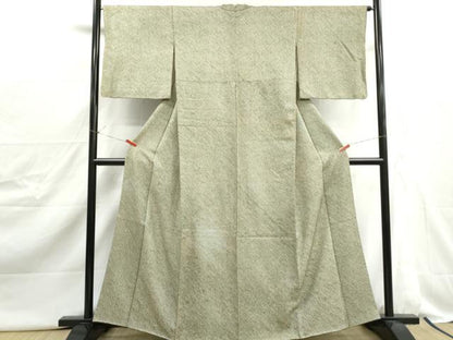 平和屋着物■大変加工の良い総絞り小紋　正絹　逸品　DABJ0469qa