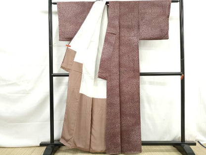平和屋着物■上質な小紋　霞文　暈し染め　正絹　逸品　DABJ0473qa