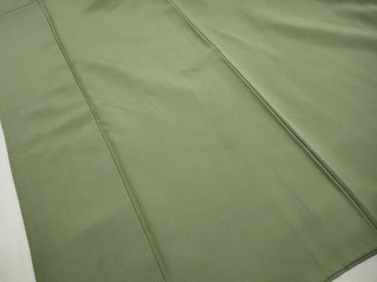 平和屋着物■上質な色無地　柳染色　正絹　逸品　DABJ0475qa