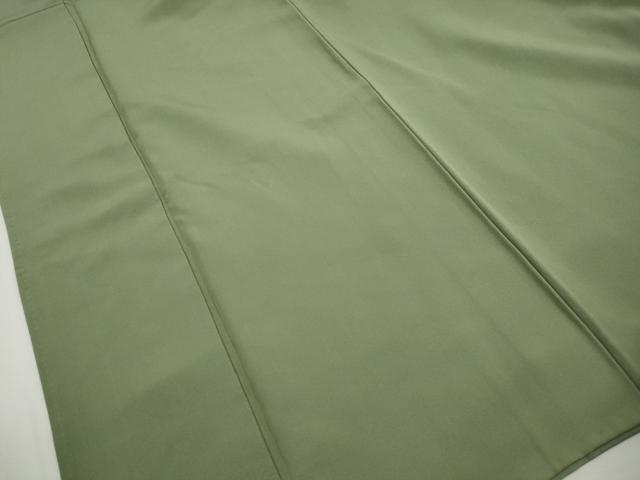 平和屋着物■上質な色無地　柳染色　正絹　逸品　DABJ0475qa