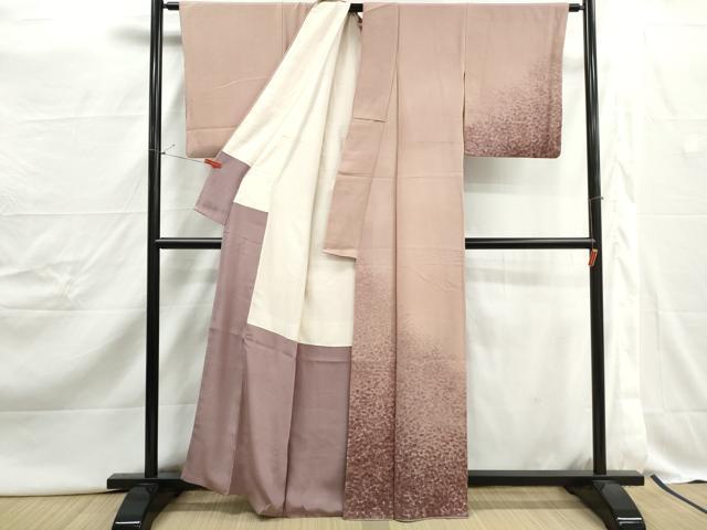 平和屋着物■訪問着　霞文　暈し染め　正絹　逸品　DABJ0476qa