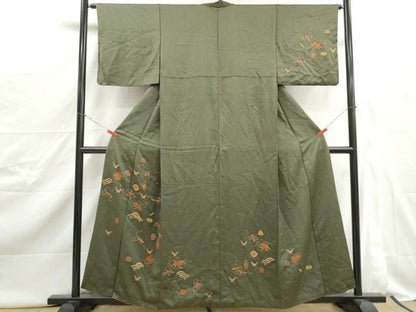 平和屋着物■訪問着　宝尽くし青海波文　金彩　正絹　逸品　DABJ0486qa