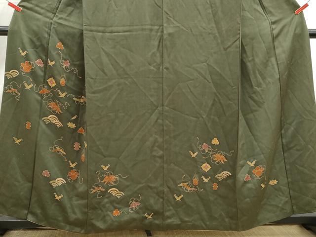 平和屋着物■訪問着　宝尽くし青海波文　金彩　正絹　逸品　DABJ0486qa