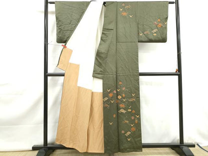 平和屋着物■訪問着　宝尽くし青海波文　金彩　正絹　逸品　DABJ0486qa