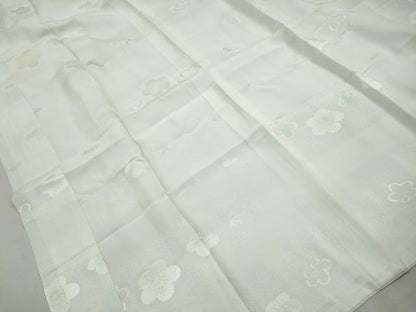 平和屋着物■長襦袢　袷　舞梅地紋　暈し染め　正絹　逸品　DABJ0487qa