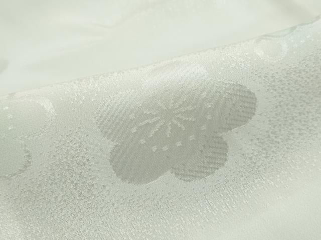 平和屋着物■長襦袢　袷　舞梅地紋　暈し染め　正絹　逸品　DABJ0487qa