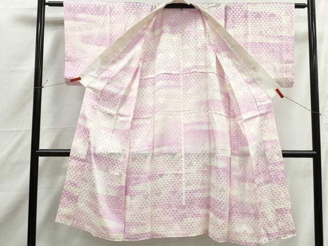 平和屋着物■長襦袢　無双仕立て　鱗地紋　暈し染め　正絹　逸品　DABJ0488qa