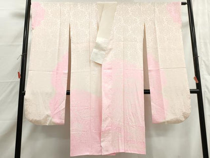 平和屋着物■振袖用長襦袢　袷　絞り　菊尽くし　暈し染め　正絹　逸品　DABJ0490qa