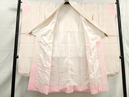 平和屋着物■振袖用長襦袢　袷　絞り　菊尽くし　暈し染め　正絹　逸品　DABJ0490qa