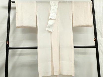 平和屋着物■長襦袢　無双仕立て　舞花文　暈し染め　正絹　逸品　DABJ0498qa