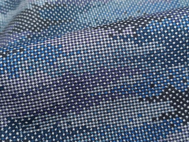 平和屋着物■本場大島紬　7マルキ　霞文　正絹　逸品　DABJ0503qa