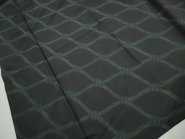 平和屋着物■本場大島紬　網目文　正絹　逸品　DABJ0505qa