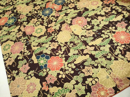 平和屋着物■上質な小紋　花松文　正絹　逸品　DABJ0520qa