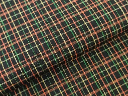 平和屋着物▼大島紬　反物　着尺　アンサンブル　格子　証紙付き　逸品　未使用　DABJ0556zy