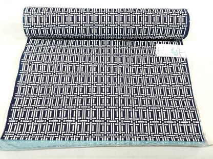 平和屋着物＊夏物　浴衣　男性　反物　着尺　東京本染　幾何学文　綿　逸品　未使用　DABJ0663zy