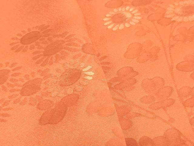 平和屋着物▼付下げ　反物　着尺　色付け前　刺繍　草花文　逸品　未使用　DABJ0713zy