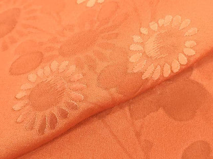 平和屋着物▼付下げ　反物　着尺　色付け前　刺繍　草花文　逸品　未使用　DABJ0713zy