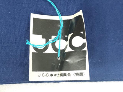 平和屋着物＊夏物　浴衣　反物　着尺　注染　東京磯浪染　草花文　綿　 逸品　未使用　DABJ0775zy