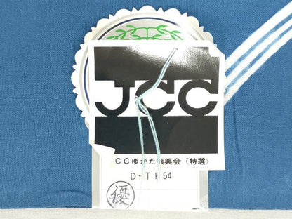 平和屋着物＊夏物　浴衣　反物　着尺　注染　東京本染　水仙　スイセン　綿　 逸品　未使用　DABJ0782zy
