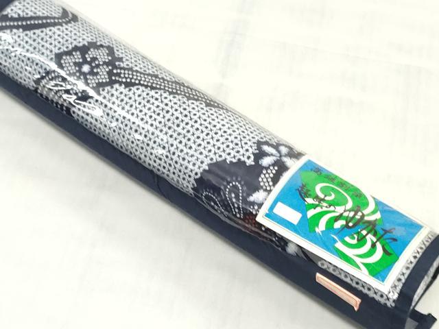 平和屋着物＊夏物　浴衣　反物　着尺　花菱文　綿　 逸品　未使用　DABJ0792zy