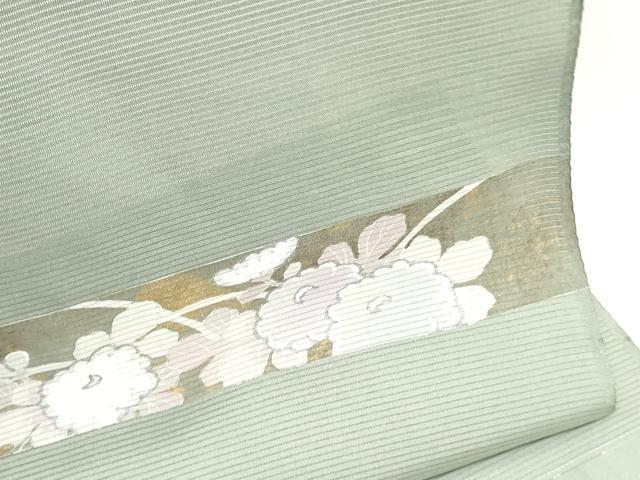 平和屋着物＊夏物　付下げ　反物　着尺　絽　横段草花文　金彩　五泉　逸品　未使用　DABJ0802zy