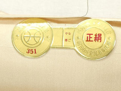 平和屋着物▼西陣　名古屋帯　帯反物　人物文　証紙付き　逸品　未使用　DABJ0856zy