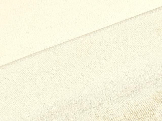 平和屋着物▼白生地　反物　着尺　上代美ずほ紬　生成り色　逸品　未使用　DABJ0870zy