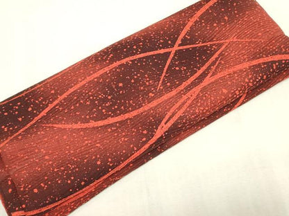 平和屋着物▼羽織・コート　解き反物　羽尺　芝文　暈し染め　逸品　DABJ0881zy