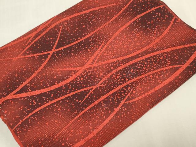 平和屋着物▼羽織・コート　解き反物　羽尺　芝文　暈し染め　逸品　DABJ0881zy