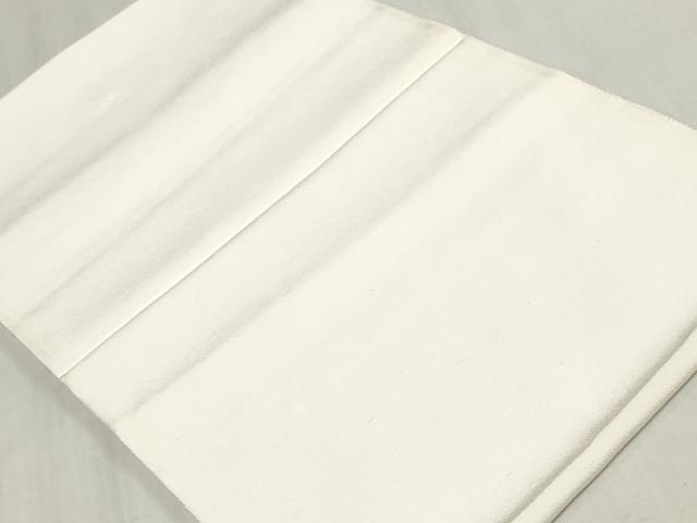 平和屋着物▼羽織・コート　白生地　反物　羽尺　霞地紋　生成り色　逸品　未使用　DABJ0901zy