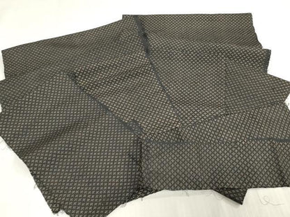 平和屋着物▼小紋　解き反物　着尺　裁断済み　菱文　逸品　DABJ0905zy