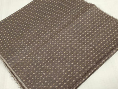 平和屋着物▼羽織・コート　紬　反物　羽尺　裁断済み　井桁絣　逸品　未使用　DABJ0908zy