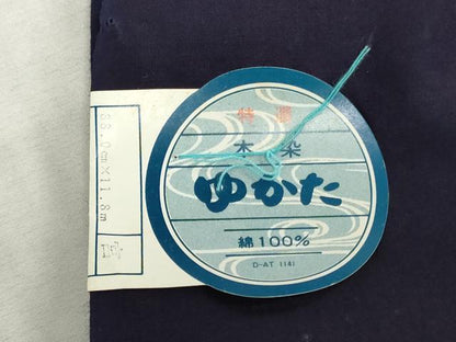 平和屋着物＊夏物　浴衣　反物　着尺　注染　紫陽花　アジサイ　綿　逸品　未使用　DABJ0931zy