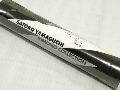 平和屋着物＊夏物 パリコレクション ファッションモデル・デザイナー 山口小夜子 浴衣 反物 着尺 注染 草花文 綿 逸品 未使用 DABJ0943zy
